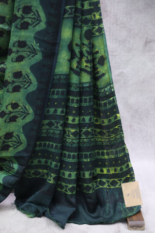 Green HBP Modal Silk Saree - SRGMSS73EX