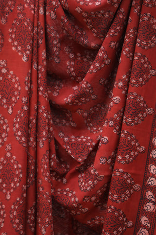 Red HBP Modal Silk Saree-SRRMSS327