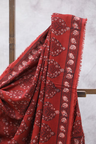 Red HBP Modal Silk Saree-SRRMSS327