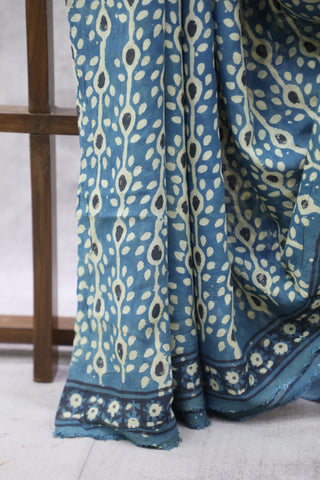 Indigo HBP Modal Silk Saree-SRIMSS336