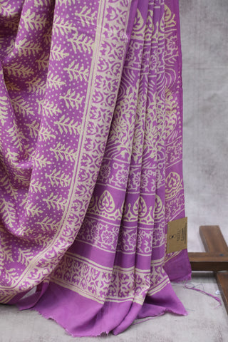 Purple HBP Modal Silk Saree - SRPMSS85EX