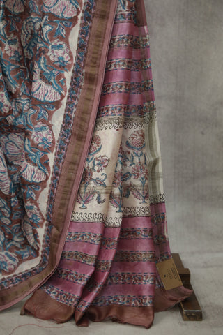 Onion Pink Colour Cotton Silk Chanderi Saree  - SROPCSCS50EX