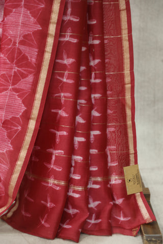 Dark Pink HBP Cotton Silk Chanderi Saree - SRDPCSCS688