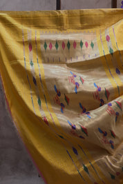 Yellow Silk Paithani Saree - SRYSPS338