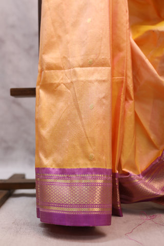 Yellow Silk Paithani Saree - SRYSPS332