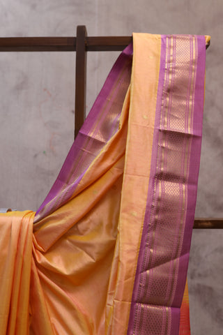 Yellow Silk Paithani Saree - SRYSPS332