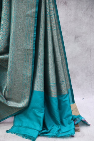 Green Banarasi Silk Saree-SRGSS16EX