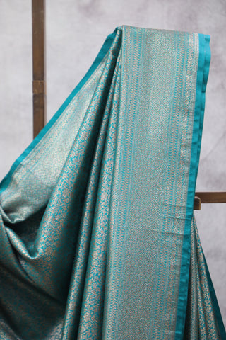 Green Banarasi Silk Saree-SRGSS16EX