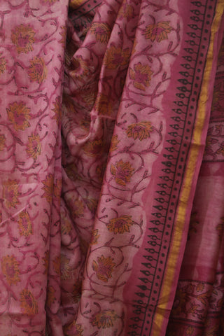 Pink HBP Cotton Silk Chanderi Saree - SRPCSCS672