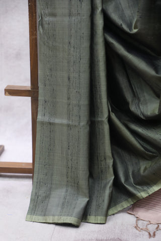 Olive Soft Silk Saree-SROSSS20EX