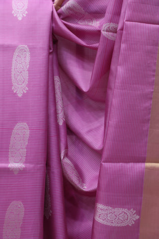 Lilac Stripes Soft Silk Saree-SRLSSSS39EX