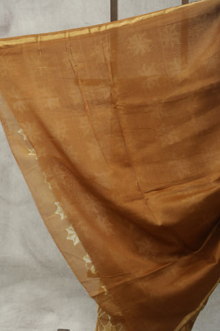 Brown HBP Cotton Silk Chanderi Saree - SRBSCS637EX