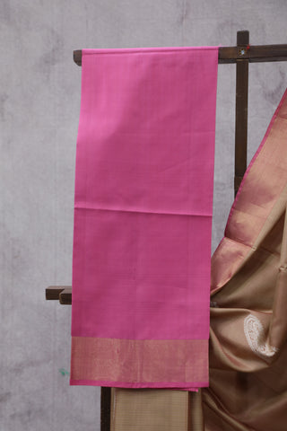 Cream Stripes Soft Silk Saree-SRCSSSS35EX