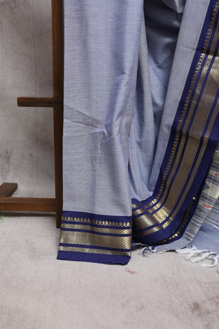 Lavender Cotton Paithani Saree-SRLCPS277