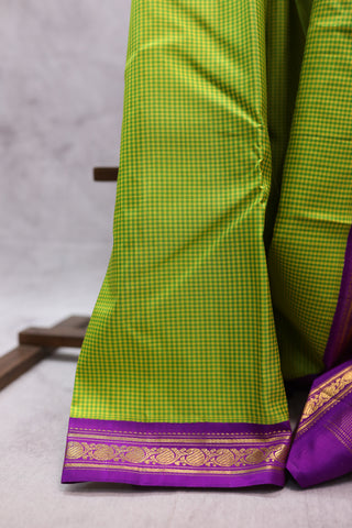 Green Kanjeevaram Silk Saree-SRGKSS447