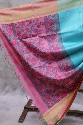 Marine Soft Silk Saree-SRMSSS41EX