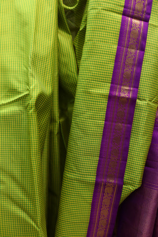 Green Kanjeevaram Silk Saree-SRGKSS447