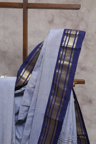 Lavender Cotton Paithani Saree-SRLCPS277