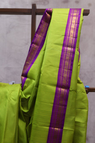 Green Kanjeevaram Silk Saree-SRGKSS447