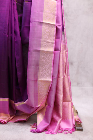 Purple Kanjeevaram Silk Saree-SRPKSS455