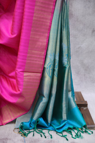 Pink Soft Silk Saree-SRPSSS01EX