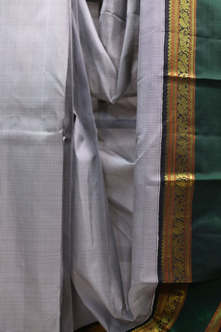 Grey Kanjeevaram Silk Saree-SRGKSS463