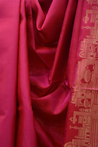 Rani Pink Soft Silk Saree-SRRPSSS10EX