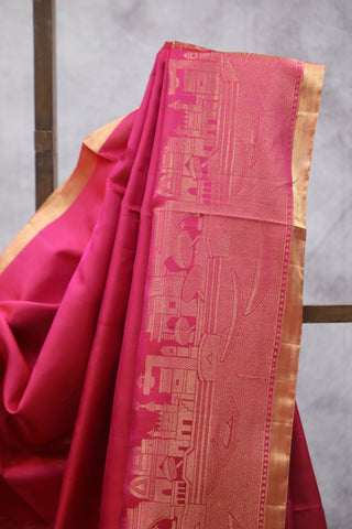 Rani Pink Soft Silk Saree-SRRPSSS10EX