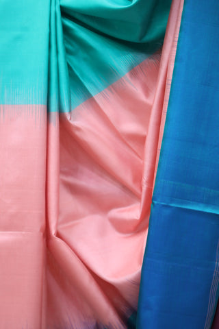 Aqua Green Soft Silk Saree-SRAGSSS28EX