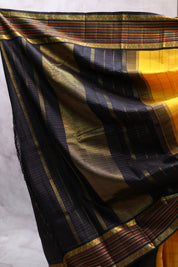 Yellow Kanjeevaram Silk Saree-SRYKSS449