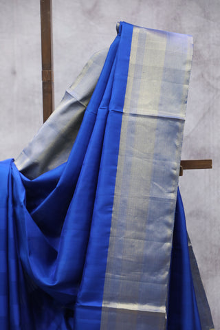 Royal Blue Soft Silk Saree-SRRBSSS45EX