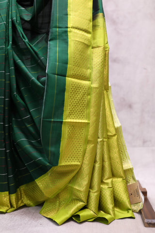 Green Kanjeevaram Silk Saree-SRGKSS445