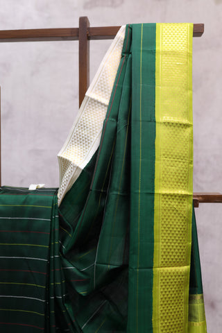 Green Kanjeevaram Silk Saree-SRGKSS445