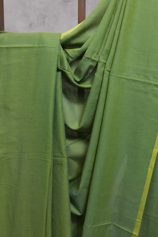 Pastel Green Mulmul Cotton Saree-SRPGMCS23EX