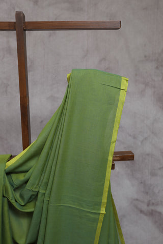 Pastel Green Mulmul Cotton Saree-SRPGMCS23EX