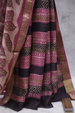 Light Pink Cotton Silk Chanderi Saree  - SRLPCSCS63EX