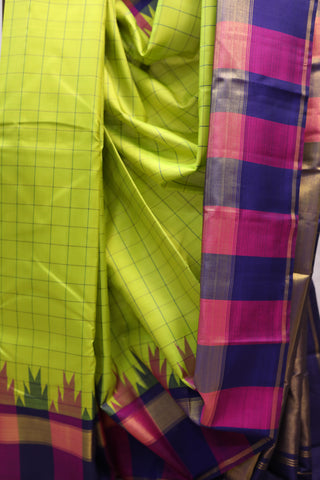 Pastel Green Kanjeevaram Silk Saree-SRPGKSS460