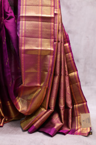 Purple Kanjeevaram Silk Saree-SRPKSS457