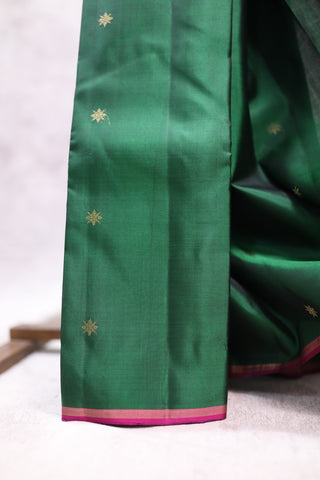 Green Kanjeevaram Silk Saree-SRGKSS444