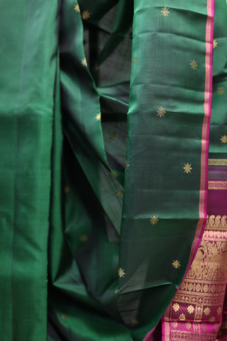 Green Kanjeevaram Silk Saree-SRGKSS444