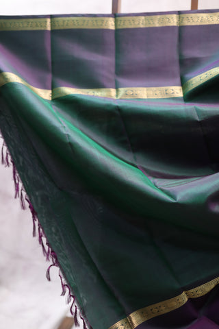 Moss Green Kanjeevaram Silk Saree-SRMGKSS442