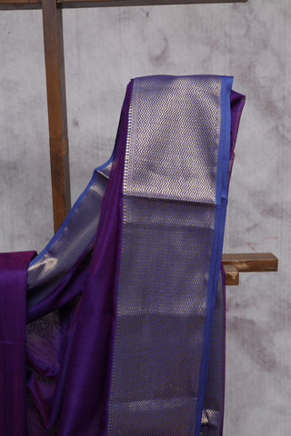 Purple Cotton Silk Maheshwari Saree - SRPCSMS325