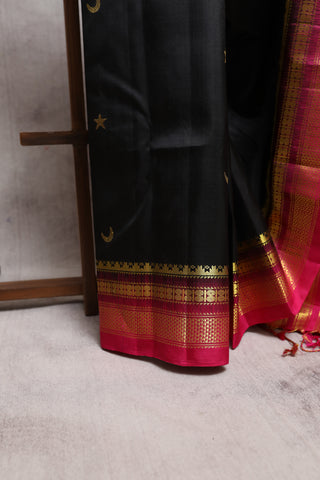 Black Silk Ilkal Saree-SRBSIS69