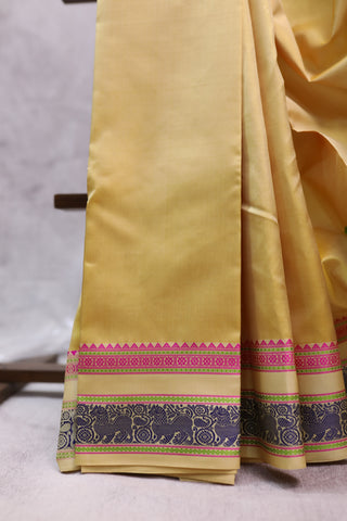 Yellow  Kanjeevaram Silk Saree-SRYKSS438