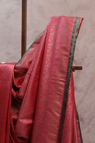 Pink Banarasi Silk Saree-SRPSS09EX