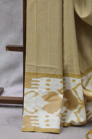 Mustard Pochampalli Cotton Ikat SRMPCIS44EX