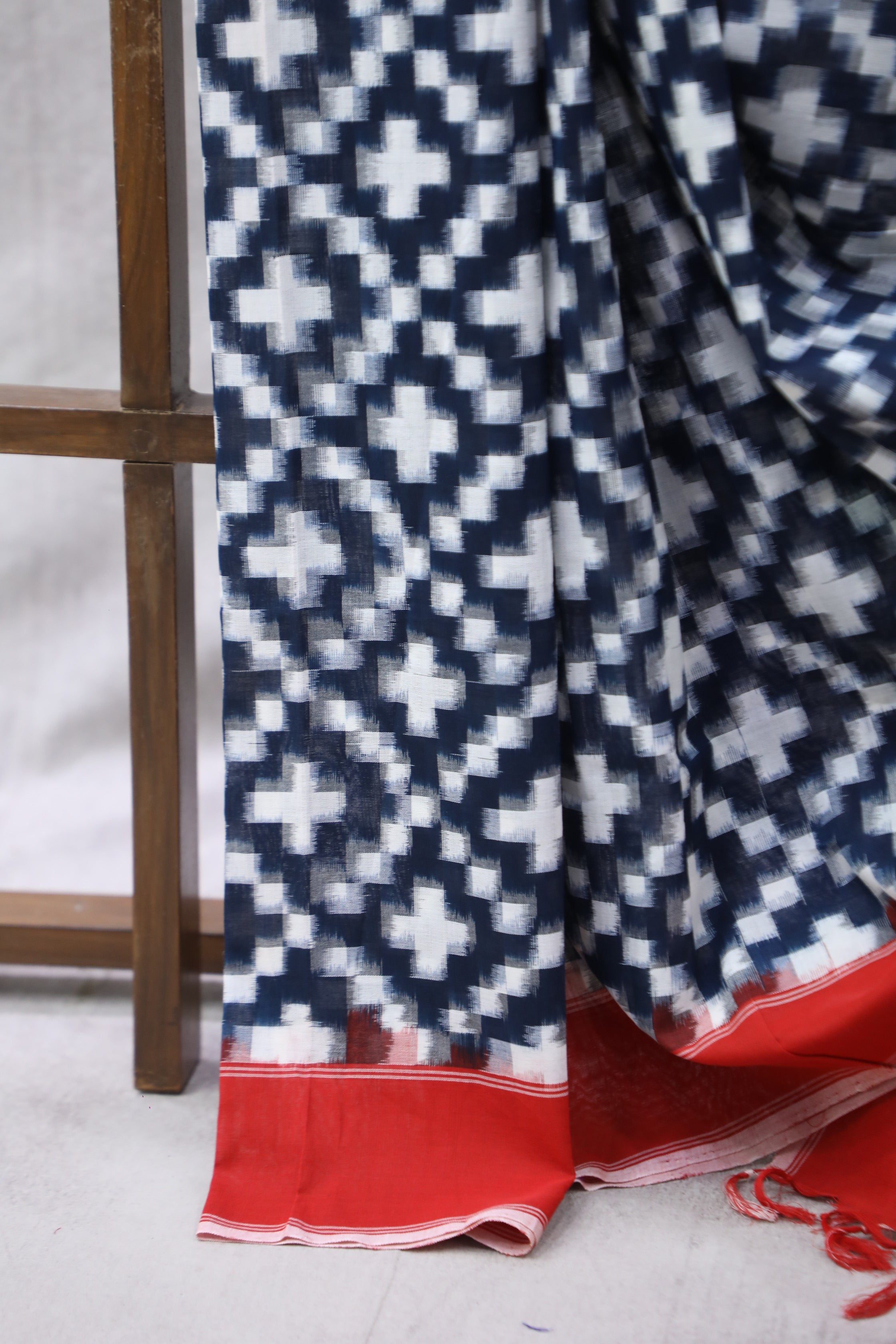 Blue Pochampalli Cotton Ikat - SRBRPCIS37EX