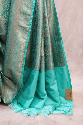 Green Banarasi Silk Saree-SRGSS21EX