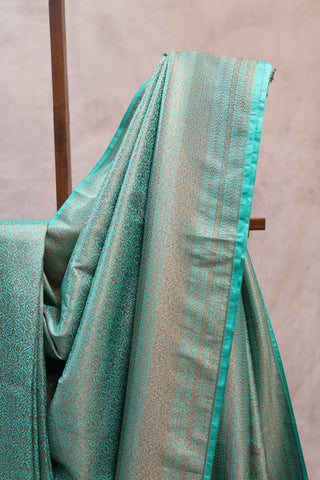 Green Banarasi Silk Saree-SRGSS21EX