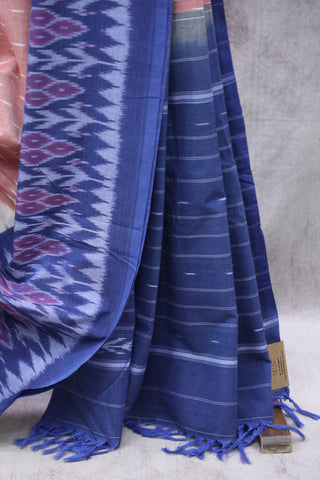 Mauve Pochampalli Cotton Ikat Saree-SRMPCIS03EX